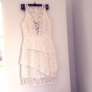 BCBG White Lace Dress!